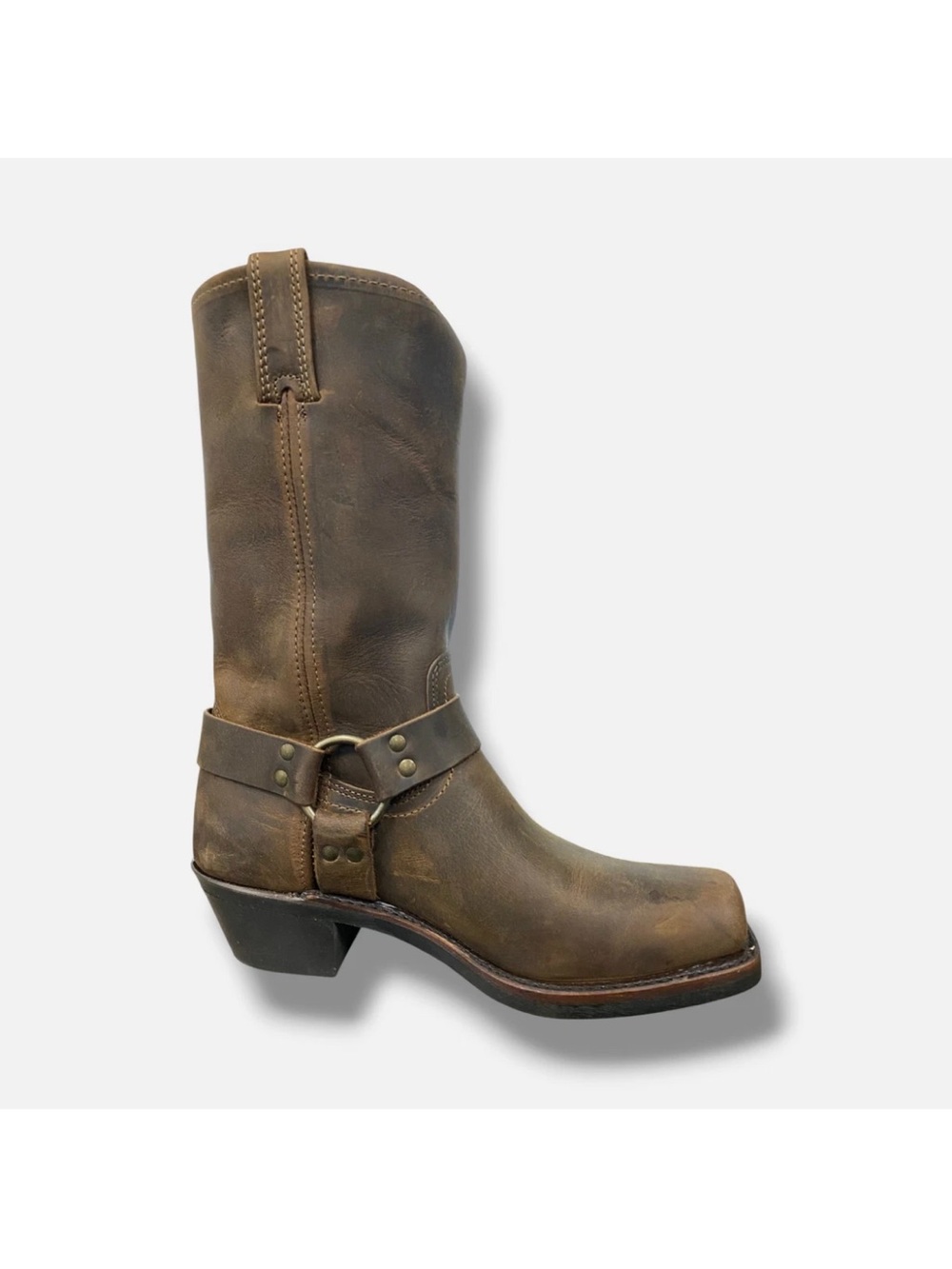 Frye harness boots moto brown new women’s 10 - Picture 2 of 4